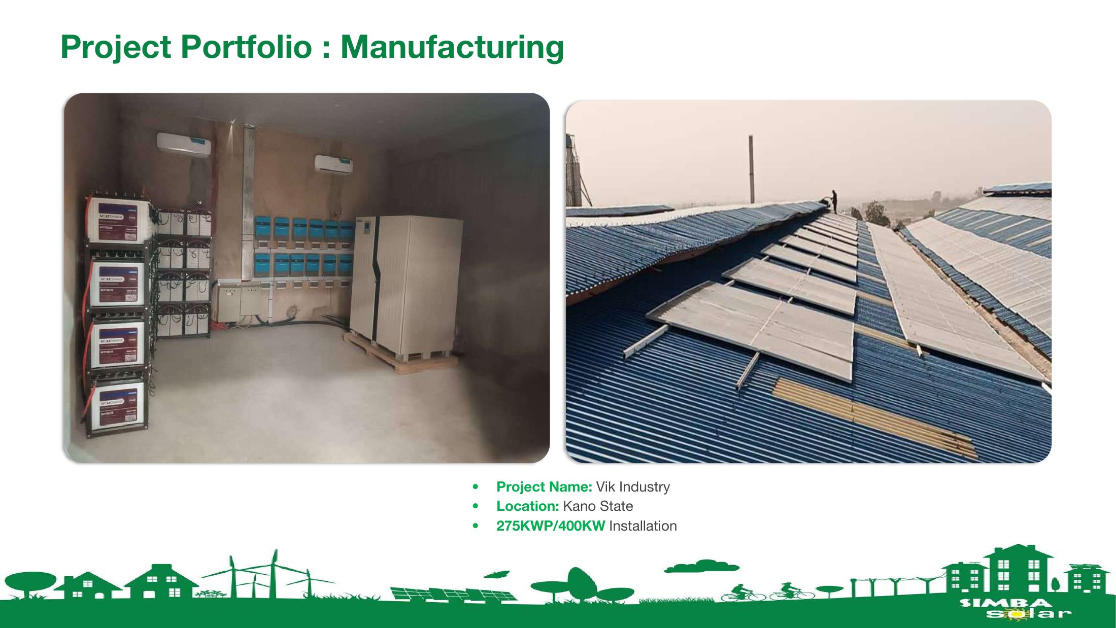 Industrial rooftop solar installation